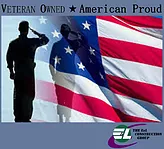 Veteran Owned, American Proud logo